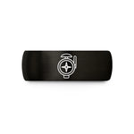 personalized jewelry for her – black tungsten lensatic compass wedding band
