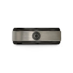 birthday present ideas ladies – black & grey tungsten motorcycle spoke wheel wedding band