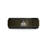 holiday present ideas her – gunmetal & black tungsten city hall building wedding band