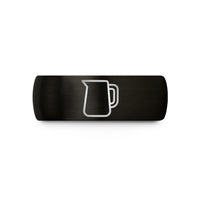 unique holiday rings her – black tungsten milk frothing pitcher wedding band