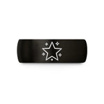 unique holiday presents her – black tungsten star confetti wedding band