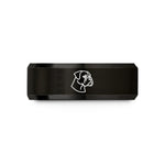presents for new mothers – black tungsten boxer wedding band