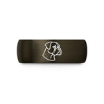 women’s day present ideas – gunmetal & black tungsten boxer wedding band