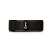 thoughtful presents for her – black tungsten whisk wedding band