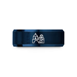 special presents for ladies – blue tungsten santorini wedding band