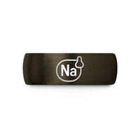 best presents for her – gunmetal & blue tungsten sodium na wedding band