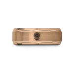 unique presents for ladies – rose gold tungsten april daisy wedding band