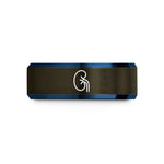 personalized jewelry for her – gunmetal & blue tungsten kidney wedding band