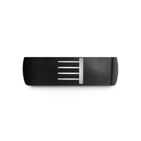 tungsten wedding band – black tungsten final barline wedding band