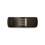 tungsten wedding band – gunmetal & black tungsten final barline wedding band