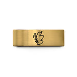 romantic presents for her – gold tungsten scotland wedding band