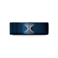 unique presents for wife – blue tungsten spacetime grid warp wedding band