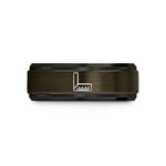 tungsten carbide ring set – gunmetal & black tungsten carpenters square wedding band