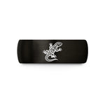 engraved rings for her – black tungsten tribal lizard wedding band