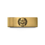 top birthday presents – gold tungsten handshake sportsmanship laurel wedding band
