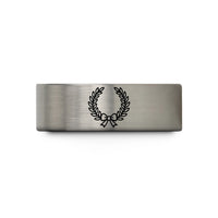 unique ring present ideas – gold & grey tungsten wreath branches wedding band