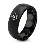 Women's Birthday Gifts Ideas – black tungsten needle thread ring