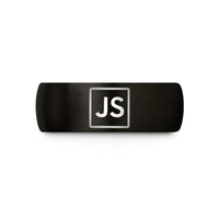 tungsten comfort fit band – black tungsten javascript wedding band