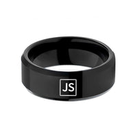 black tungsten men's ring – black tungsten javascript wedding band
