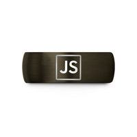 black tungsten men's ring – gunmetal & black tungsten javascript wedding band