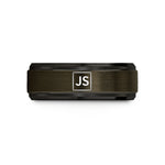 black tungsten men's ring – gunmetal & black tungsten javascript wedding band
