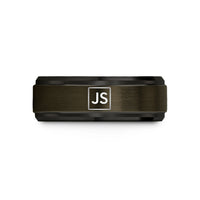 black tungsten men's ring – gunmetal & black tungsten javascript wedding band