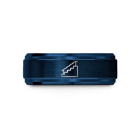 tungsten ring for her – blue tungsten stair set handrail wedding band