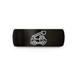 men’s tungsten ring – black tungsten utility bucket truck wedding band