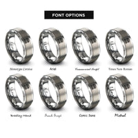 font options for inside engraving on grey world courthouse rings