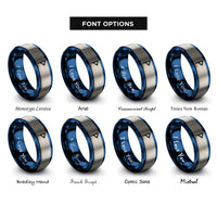 font options for inside engraving on blue & gray wunjo rings
