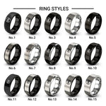 belt knot design tungsten ring styles in grey