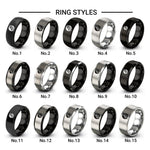 japan flag design tungsten ring styles in black