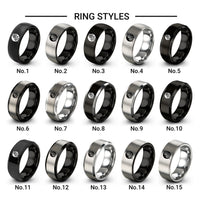 japan flag design tungsten ring styles in black