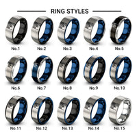 badminton net shuttlecock design tungsten ring styles in gray