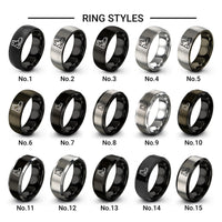steel toe boot design tungsten ring styles in gray