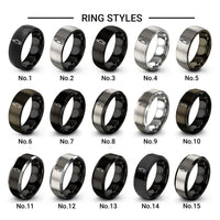 fabric marker design tungsten ring styles in silver