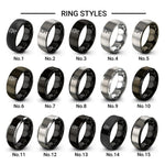 quick grip clamp design tungsten ring styles in black