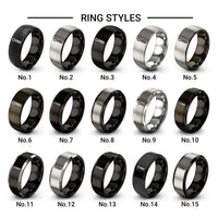 cotter pin design tungsten ring styles in silver