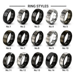 airport crash tender design tungsten ring styles in black & grey