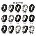 anchor design tungsten ring styles in silver