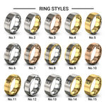 bear pride flag design tungsten ring styles in grey