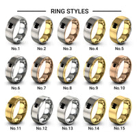 bisexual flag design tungsten ring styles in gold & grey