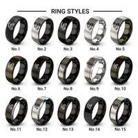 bucket truck design tungsten ring styles in gunmetal & black
