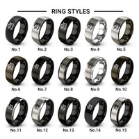 caboose design tungsten ring styles in silver