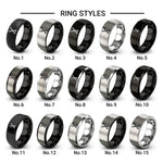 chopsticks design tungsten ring styles in gray