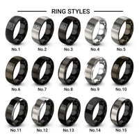 dj mixer design tungsten ring styles in grey