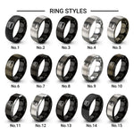 daytona international speedway design tungsten ring styles in black