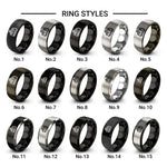 electric locomotive design tungsten ring styles in gunmetal & black