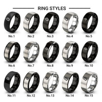 evergreen tree design tungsten ring styles in gray
