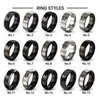 exhaust header design tungsten ring styles in black